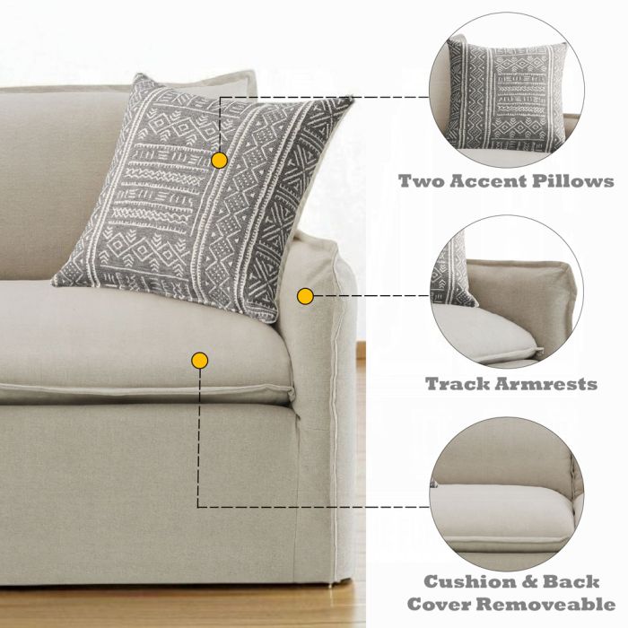 Upendo Sofa W/2 Pillows