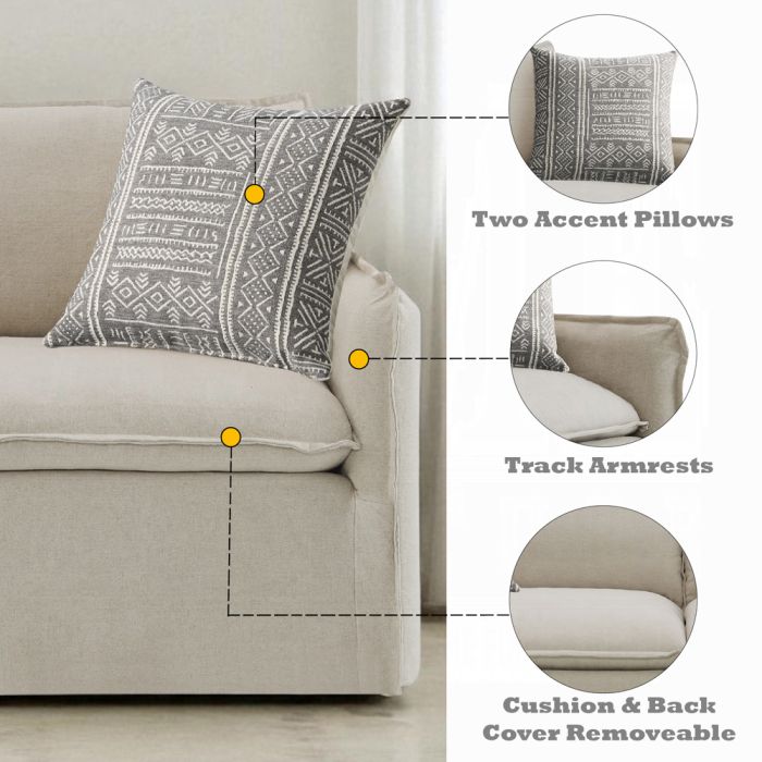 Upendo Loveseat W/2 Pillows