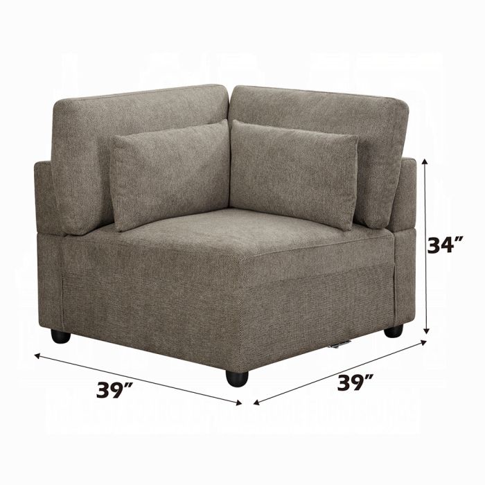 Rylie Modular - Wedge w/3 Pillows