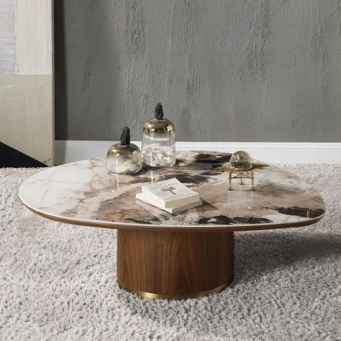 Willene Coffee Table W/Ceramic Top
