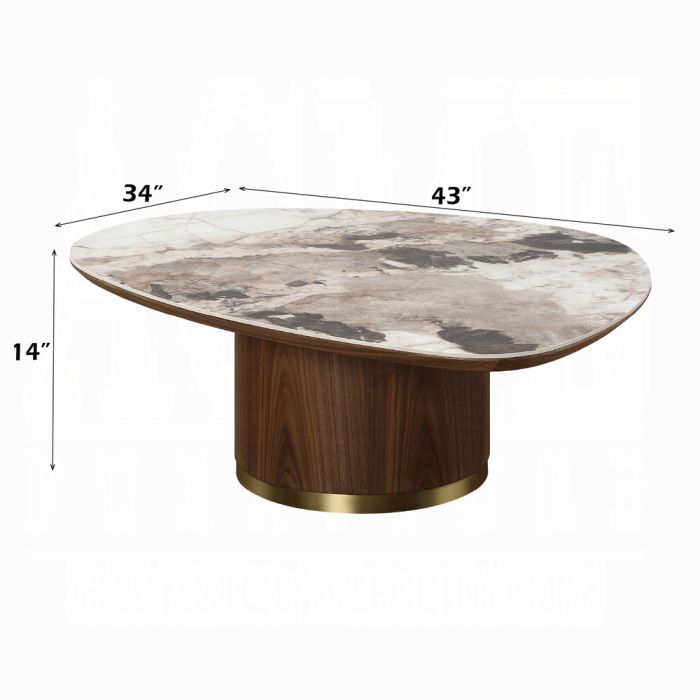 Willene Coffee Table W/Ceramic Top