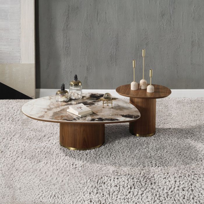 Willene Coffee Table W/Ceramic Top