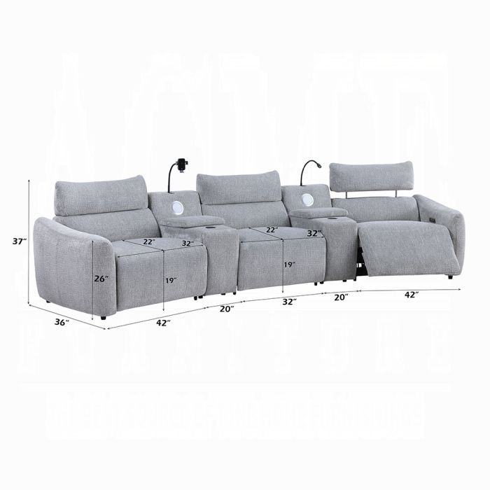 Fullar Modular Power Motion Armless Recliner