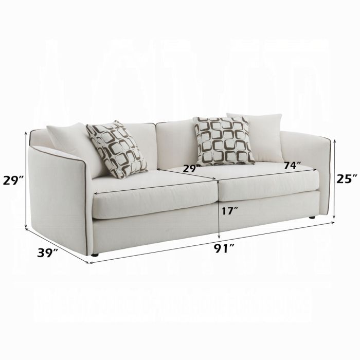 Yolanda Sofa w/4 Pillows