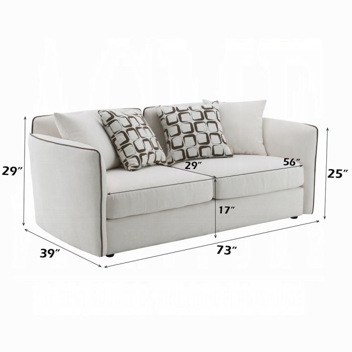 Yolanda Loveseat w/4 Pillows