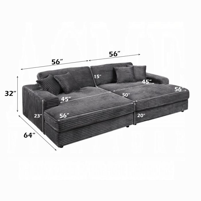 Hilde Chaise w/2 Pillows