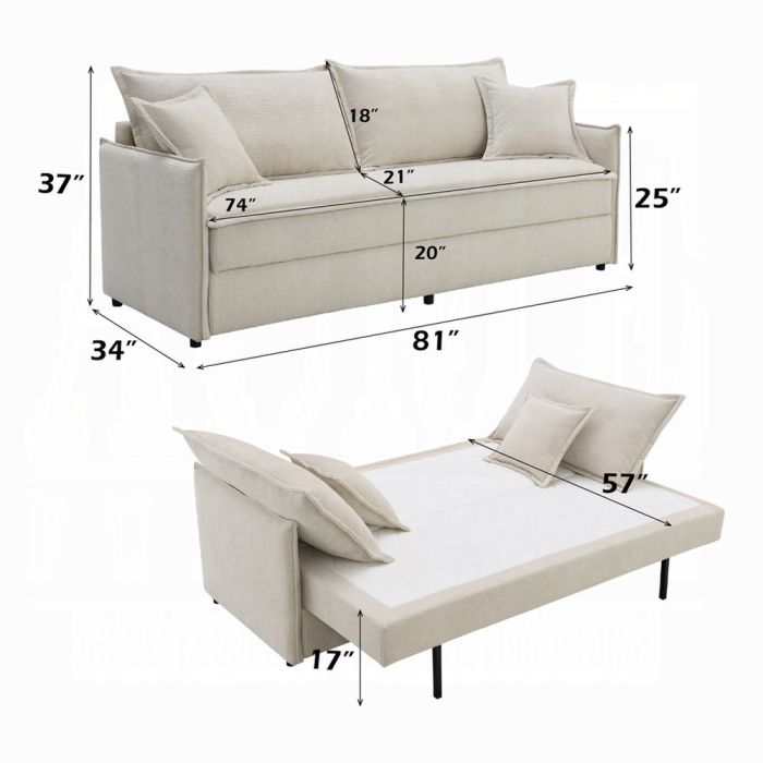 Elisea Sofa w/Sleeper