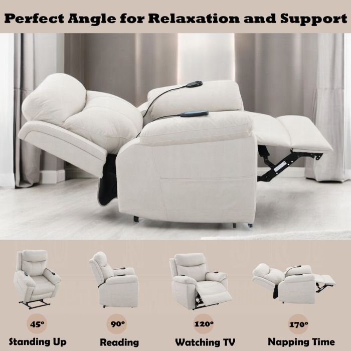 Chriki Power Recliner w/Lift & Heating & Massage