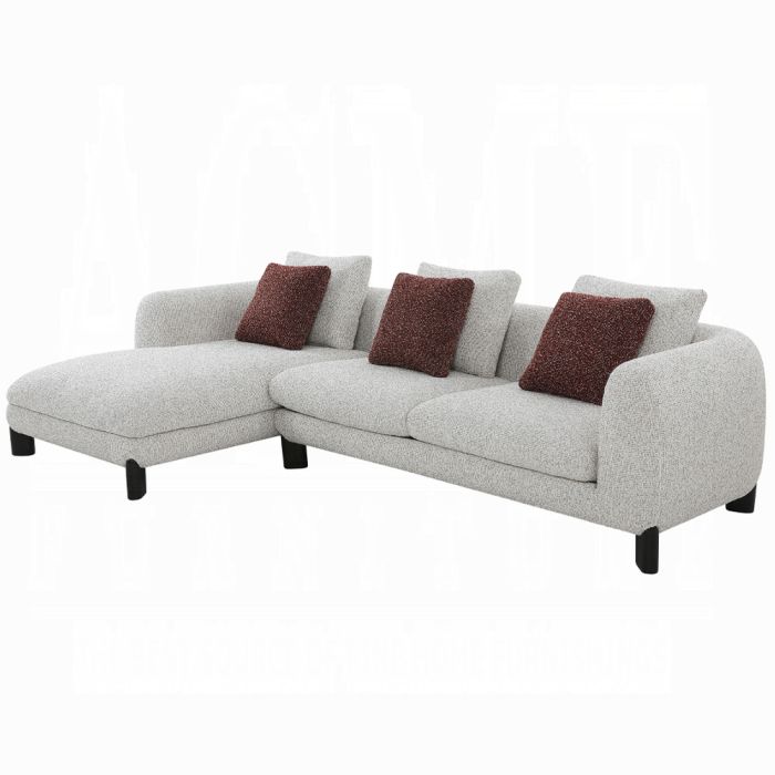 Mardi Sectional Sofa w/6 Pillows