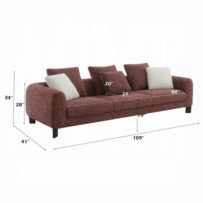 Mardi Sofa w/6 Pillows