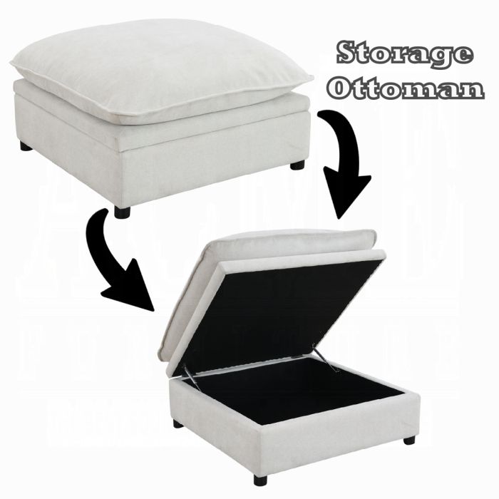 Marisa Modular Ottoman w/Storage