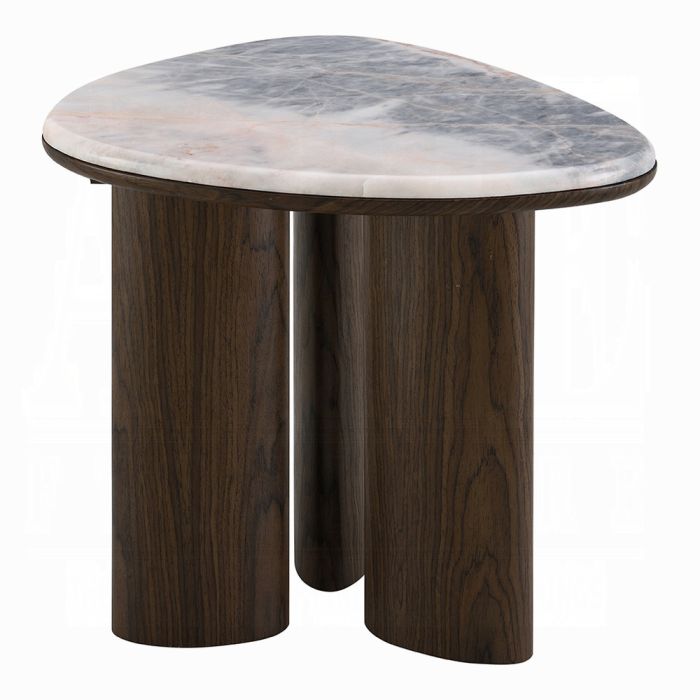 Hanale End Table w/Natural Marble