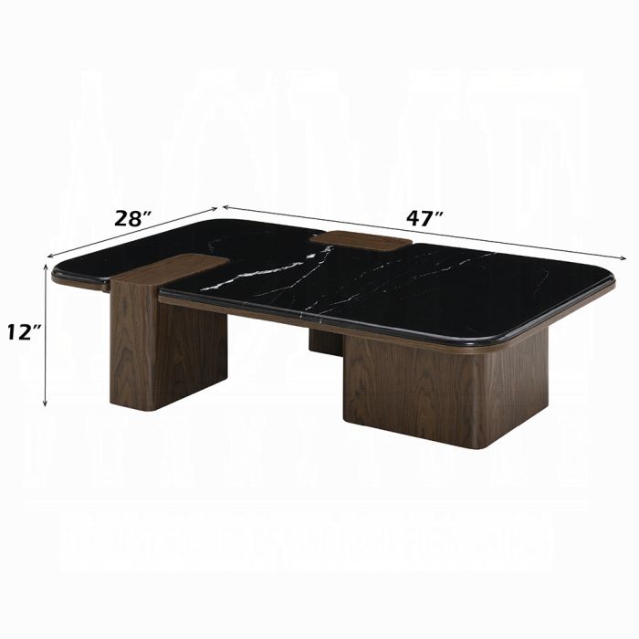 Dana Coffee Table w/Natural Marble 