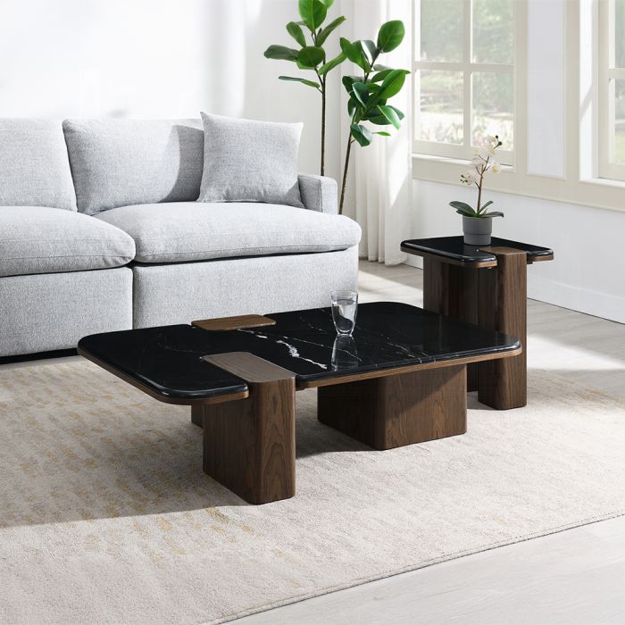 Dana Coffee Table w/Natural Marble 
