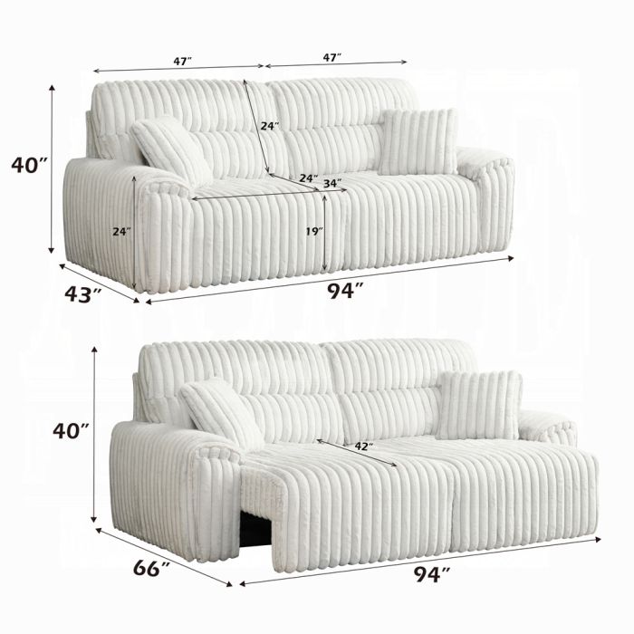Jaya Power Motion Sofa w/Sleeper & USB Port
