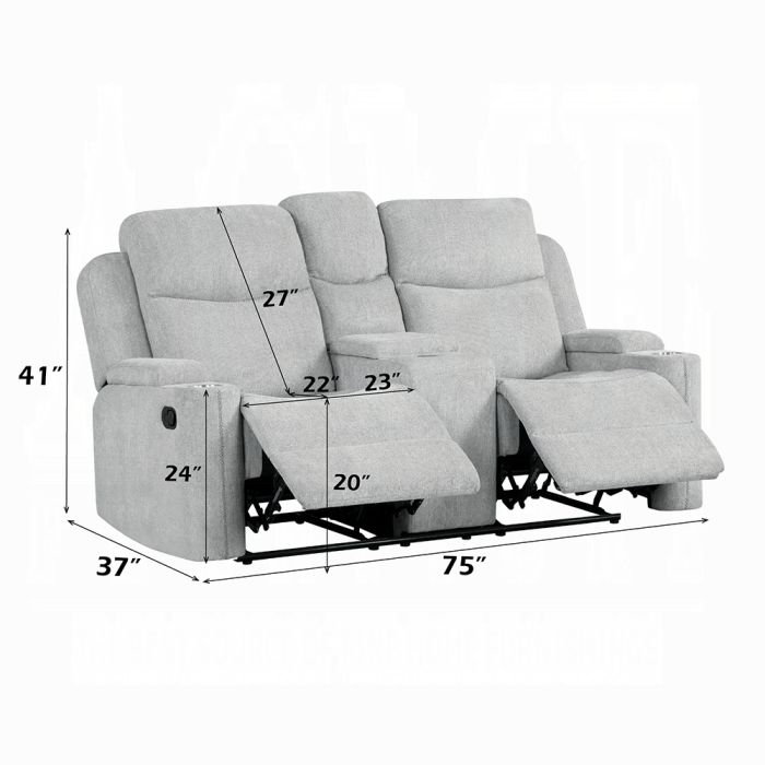 Galya Motion Loveseat w/Console