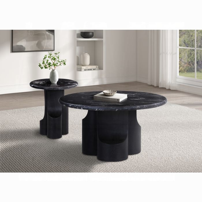 Kinton Coffee Table w/Natural Marble Top