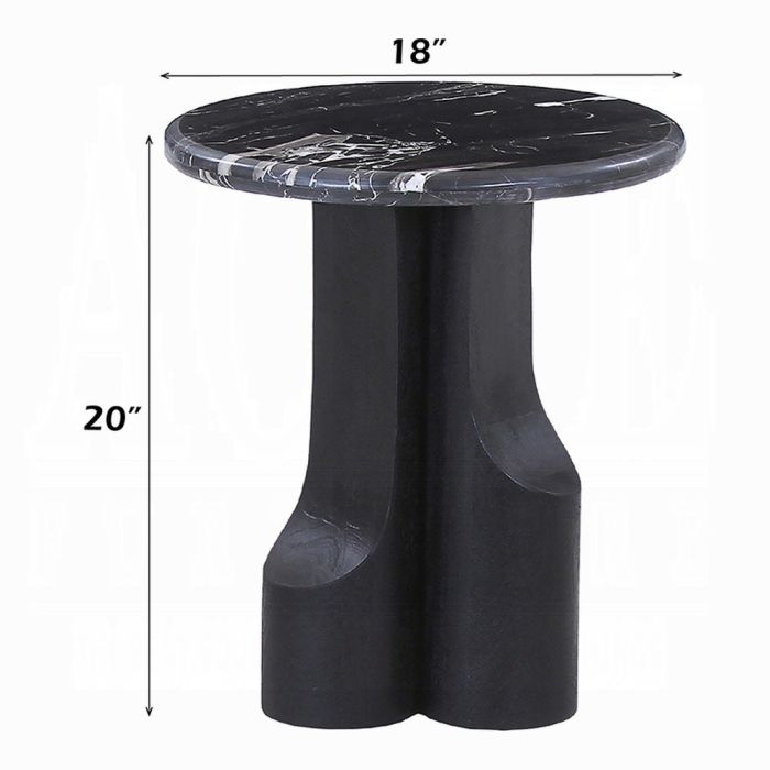 Kinton End Table w/Natural Marble Top