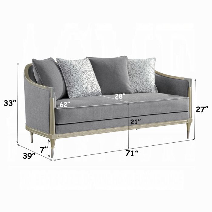 Fernando Loveseat w/4 Pillows