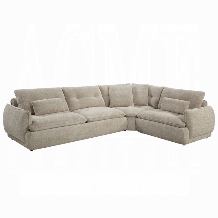 Jonina Sectional Sofa w/4 Pillows