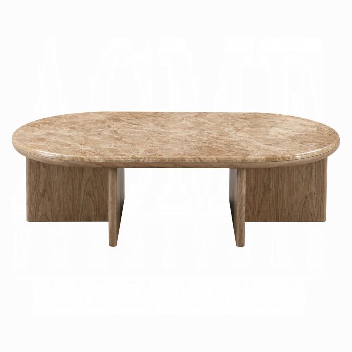 Markku Coffee Table w/Natural Marble