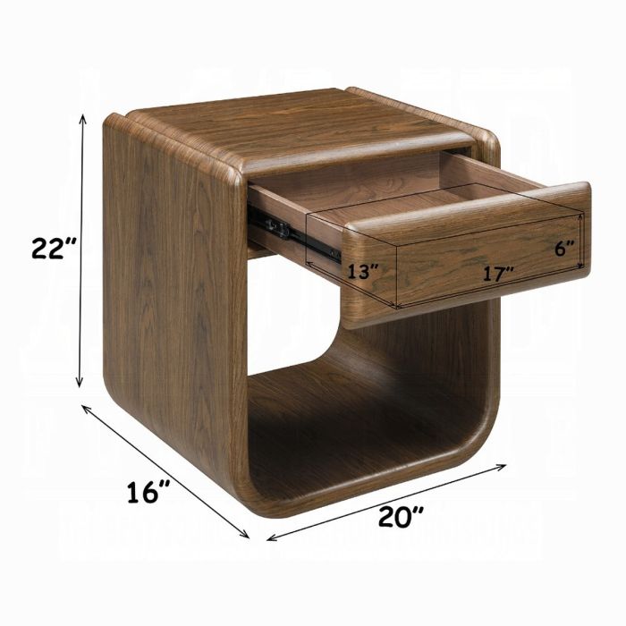 Lanza End Table w/Drawer