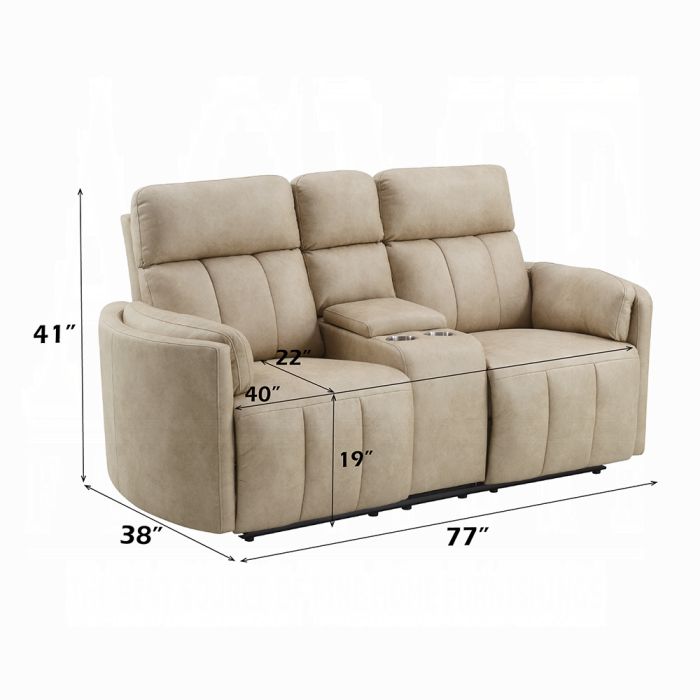 Elison Motion Loveseat w/Console