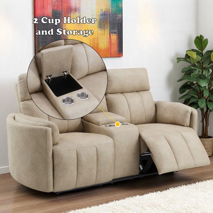 Elison Motion Loveseat w/Console