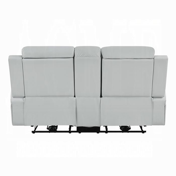 Elonzo Power Motion Loveseat w/Console, LED, Power Headrest & Speaker