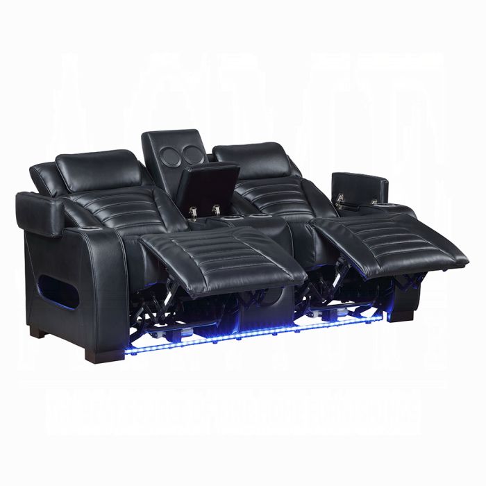 Ephron Power Motion Loveseat W/ Console, Power Headrests, LED & Speakers