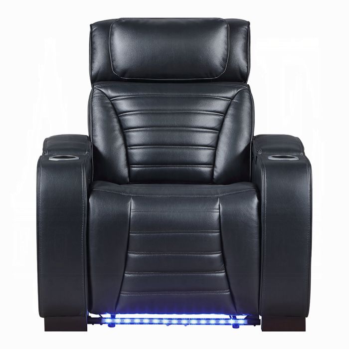 Ephron Power Motion Recliner W/Power Headrest & LED 