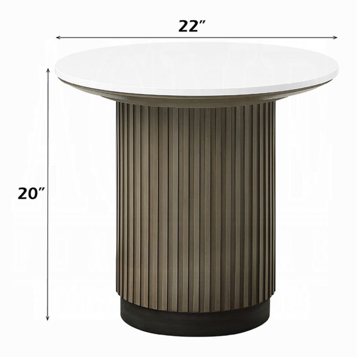 Clayten End Table w/Engineered Top
