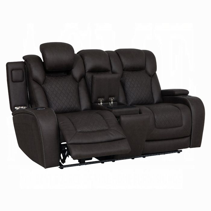 Wendell Power Motion Loveseat w/Console, Wireless Charger, Storage, USB & LED