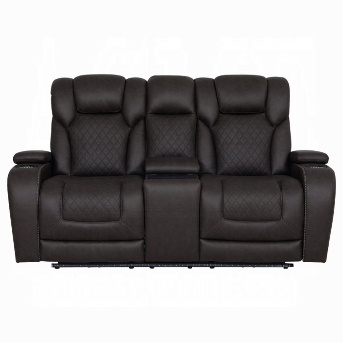Wendell Power Motion Loveseat w/Console, Wireless Charger, Storage, USB & LED