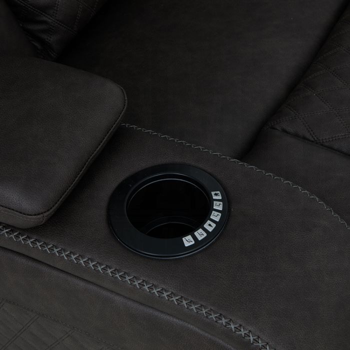 Wendell Power Motion Loveseat w/Console, Wireless Charger, Storage, USB & LED