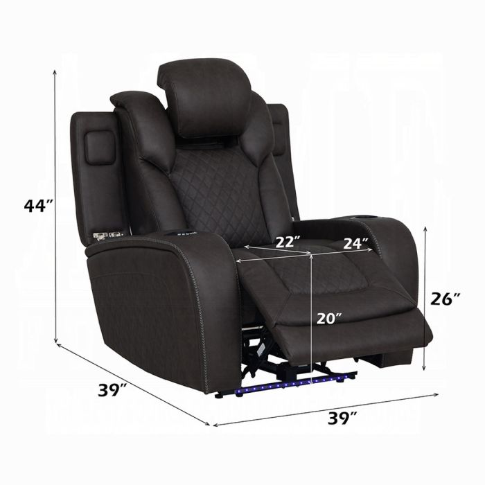 Wendell Power Motion Recliner w/Storage, USB & LED
