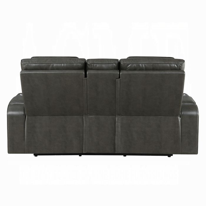 Taddeo Power Motion Loveseat w/Console, Speaker, USB, Wireless Charger & LED