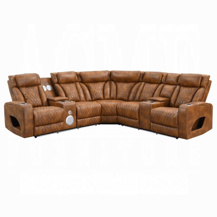 Taddeo Power Motion Sectional Sofa Set w/Power Headrest, Massage & LED