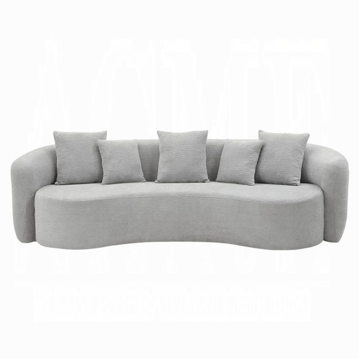 Barasa Oversized Compressed Sofa w/5 Pillows