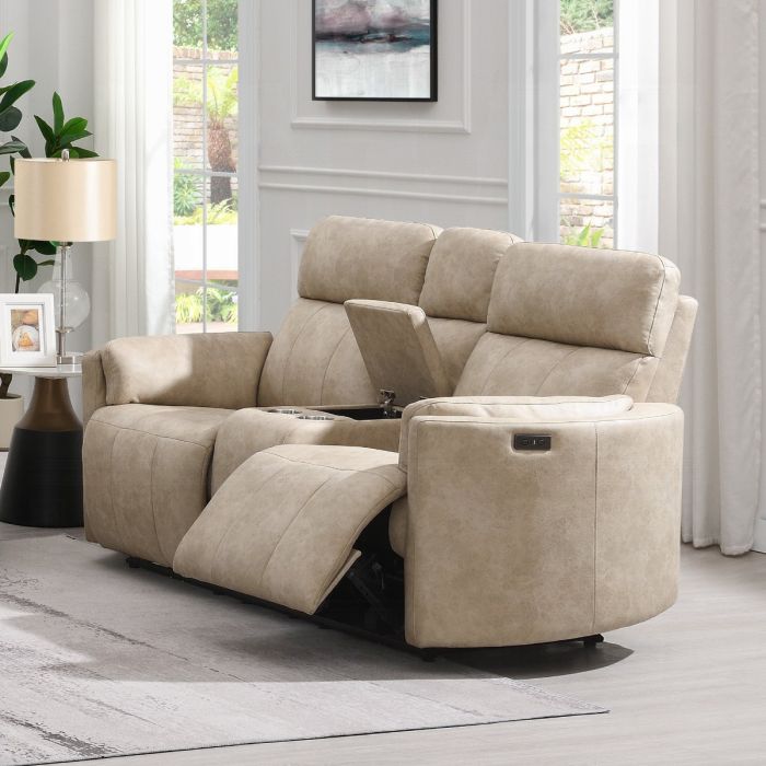 Elison Power Motion Loveseat w/Console & Storage