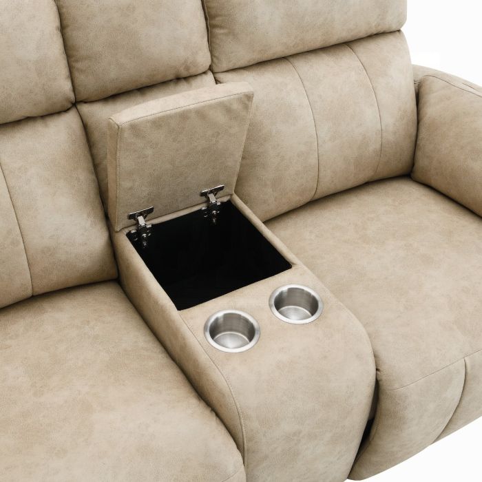 Elison Power Motion Loveseat w/Console & Storage