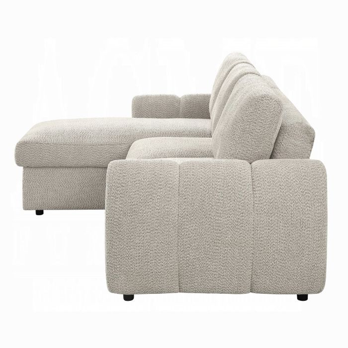 Nuriel Reversible Sectional Sofa w/Sleeper & Storage