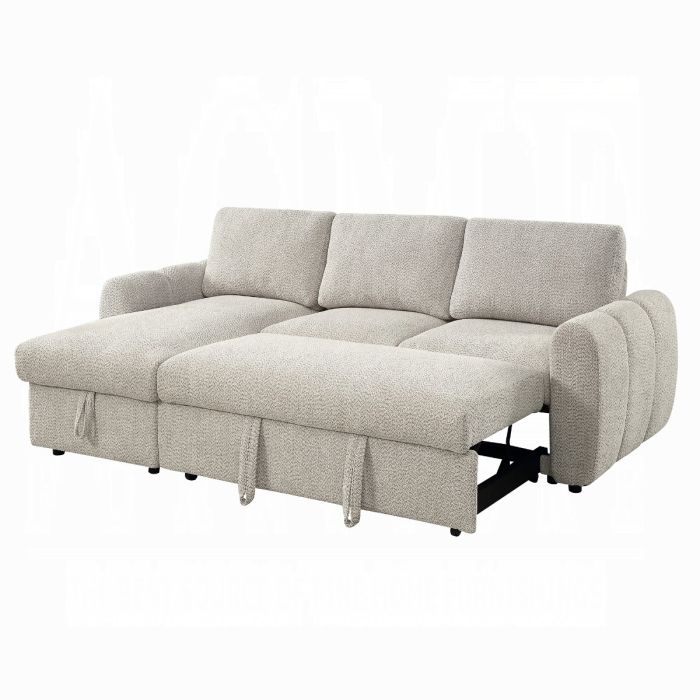 Nuriel Reversible Sectional Sofa w/Sleeper & Storage