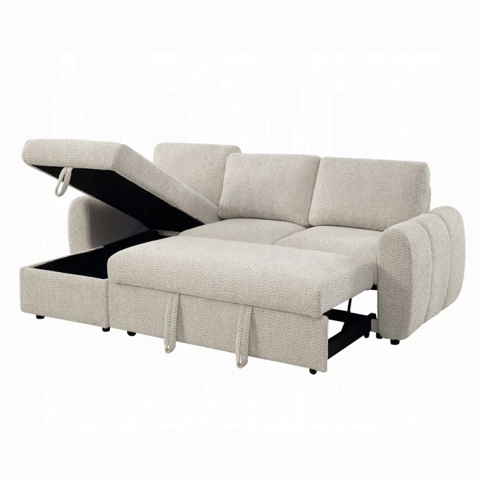 Nuriel Reversible Sectional Sofa w/Sleeper & Storage
