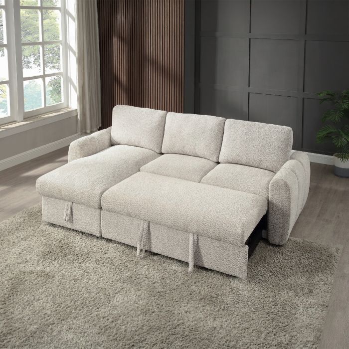 Nuriel Reversible Sectional Sofa w/Sleeper & Storage