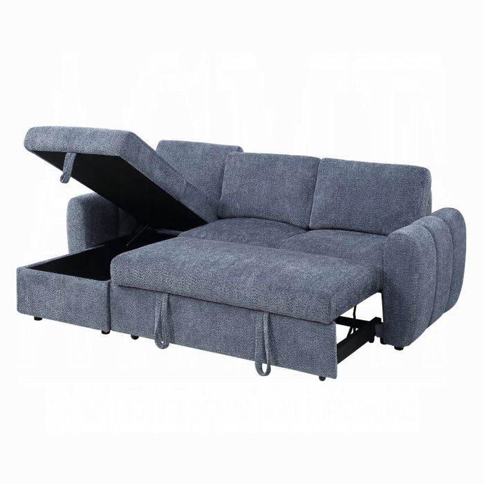 Nuriel Reversible Sectional Sofa w/Sleeper & Storage 