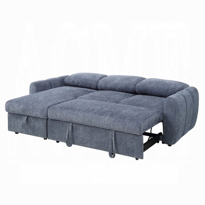 Nuriel Reversible Sectional Sofa w/Sleeper & Storage 