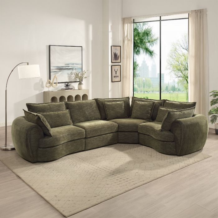 Leighton Modular - Left Facing Arm Chair w/3 Pillows