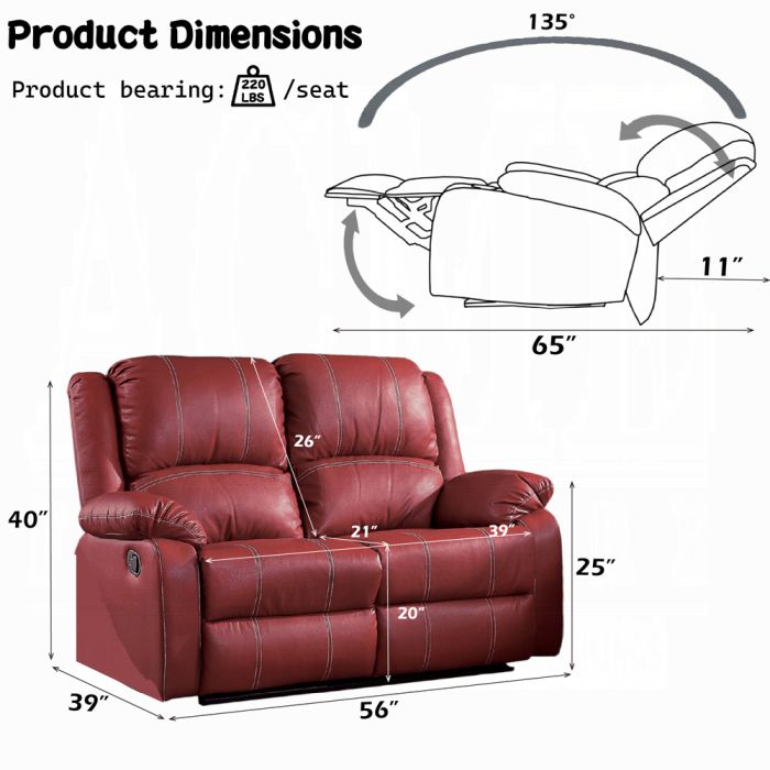 Zuriel Motion Loveseat