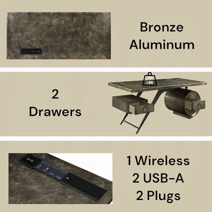 Brancaster Executive Writing Desk W/USB
